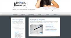 Desktop Screenshot of edgeintesting.com